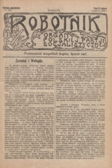 Robotnik : organ Polskiej Partji Socjalistycznej [Lewicy]. 1910, nr 223 (grudzień) - wyd. zagraniczne