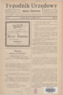 Tygodnik Urzędowy miasta Chorzowa.R.2, nr 1 (5 stycznia 1935)