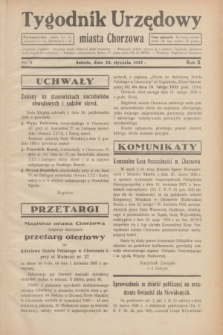 Tygodnik Urzędowy miasta Chorzowa.R.2, nr 4 (26 stycznia 1935)
