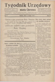 Tygodnik Urzędowy miasta Chorzowa.R.2, nr 5 (2 lutego 1935)