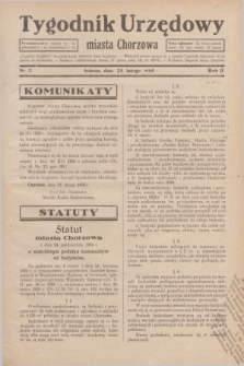 Tygodnik Urzędowy miasta Chorzowa.R.2, nr 7 (23 lutego 1935)