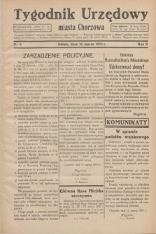 Tygodnik Urzędowy miasta Chorzowa.R.2, nr 9 (16 marca 1935)