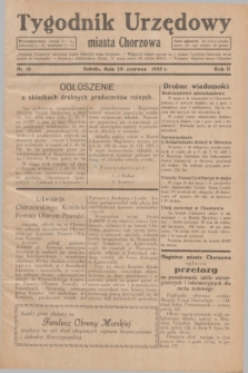 Tygodnik Urzędowy miasta Chorzowa.R.2, nr 19 (29 czerwca 1935)