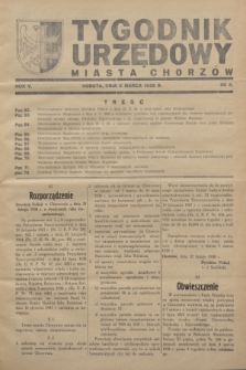 Tygodnik Urzędowy Miasta Chorzów.R.5, nr 8 (5 marca 1938)