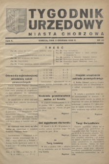 Tygodnik Urzędowy Miasta Chorzowa.R.5, nr 40 (2 grudnia 1938)