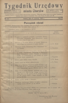 Tygodnik Urzędowy miasta Chorzów.R.4, nr 24 (19 czerwca 1937)
