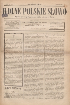 Wolne Polskie Słowo. R.1 [i.e.2], Nº 11 (15 lutego 1888)
