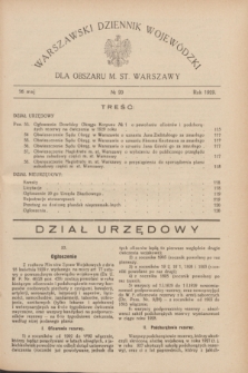 Warszawski Dziennik Wojewódzki dla Obszaru M. St. Warszawy.R.8 [i.e.10], № 20 (16 maja 1929)
