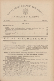 Warszawski Dziennik Wojewódzki dla Obszaru M. St. Warszawy.R.8 [i.e.10], № 26 (27 czerwca 1929)
