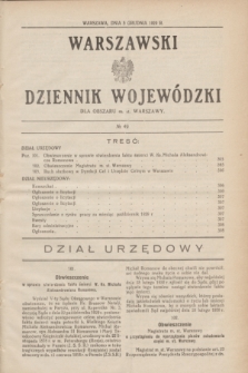 Warszawski Dziennik Wojewódzki dla Obszaru m. st. Warszawy.R.8 [i.e.10], № 49 (5 grudnia 1929)