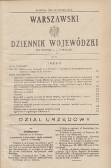 Warszawski Dziennik Wojewódzki dla Obszaru m. st. Warszawy.R.8 [i.e.10], № 50 (12 grudnia 1929)