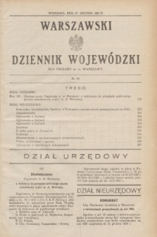 Warszawski Dziennik Wojewódzki dla Obszaru m. st. Warszawy.R.8 [i.e.10], № 52 (27 grudnia 1929)