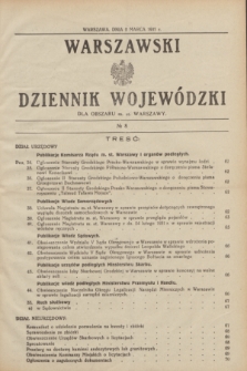 Warszawski Dziennik Wojewódzki dla Obszaru m. st. Warszawy.1931, № 8 (2 marca)