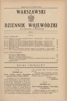 Warszawski Dziennik Wojewódzki dla Obszaru m. st. Warszawy.1936, nr 3 (12 lutego)