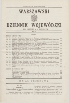 Warszawski Dziennik Wojewódzki dla Obszaru m. st. Warszawy.1936, nr 17 (19 grudnia)