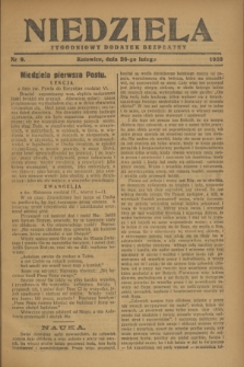Niedziela : tygodniowy dodatek bezpłatny.1928, nr 9 (26 lutego)