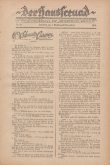 Der Hausfreund : Unterhaltungsbeilage zum „Ostdeutschen Volksblatt”.1928, Nr. 25 (2 Christmont [Dezember])
