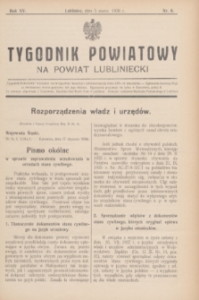 Tygodnik Powiatowy na powiat lubliniecki.R.15, nr 9 (5 marca 1938)