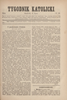 Tygodnik Katolicki. [T.9], № 29 (17 lipca 1868)