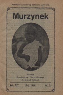 Murzynek.R.14, nr 5 (maj 1926)