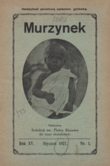 Murzynek.R.15, nr 1 (styczeń 1927)