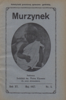 Murzynek.R.15, nr 5 (maj 1927)