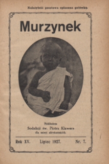 Murzynek.R.15, nr 7 (lipiec 1927)