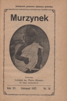 Murzynek.R.15, nr 11 (listopad 1927)