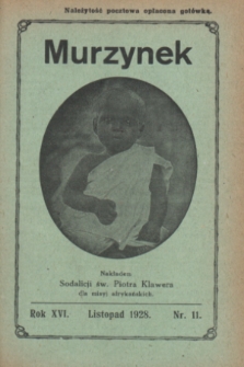 Murzynek.R.16, nr 11 (listopad 1928)