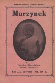 Murzynek.R.19, nr 6 (czerwiec 1931)
