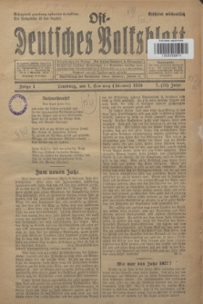 Ost-Deutsches Volksblatt.Jg.7, Folge 1 (1 Hartung [Jänner] 1928) = Jg.21