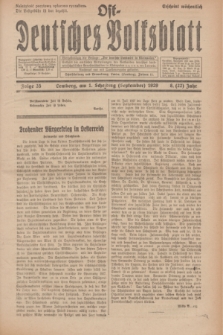 Ost-Deutsches Volksblatt.Jg.8, Folge 35 (1 Scheiding [September] 1929) = Jg.22 + dod.