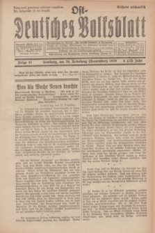 Ost-Deutsches Volksblatt.Jg.8, Folge 47 (24 Nebelung [November] 1929) = Jg.22 + dod.