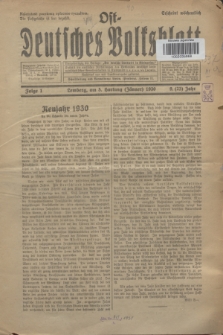 Ost-Deutsches Volksblatt.Jg.9, Folge 1 (5 Hartung [Jänner] 1930) = Jg.23 + dod.