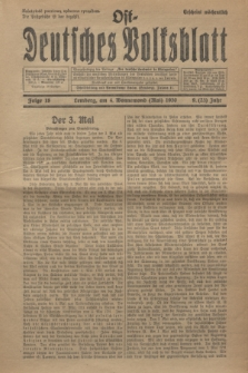 Ost-Deutsches Volksblatt.Jg.9, Folge 18 (4 Wonnemond [Mai] 1930) = Jg.23 + dod.