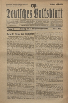 Ost-Deutsches Volksblatt.Jg.9, Folge 25 (22 Brachmond [Juni] 1930) = Jg.23 + dod.