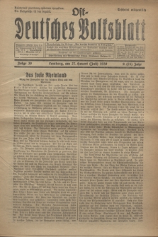 Ost-Deutsches Volksblatt.Jg.9, Folge 30 (27 Heuert [Juli] 1930) = Jg.23 + dod.