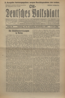 Ost-Deutsches Volksblatt.Jg.9, Folge 38 (21 Scheiding [September] 1930) = Jg.23 + dod.