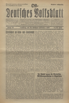 Ost-Deutsches Volksblatt.Jg.9, Folge 43 (26 Gelbhart [Oktober] 1930) = Jg.23 + dod.