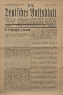 Ost-Deutsches Volksblatt.Jg.9, Folge 44 (2 Nebelung [November] 1930) = Jg.23 + dod.