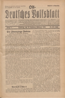 Ost-Deutsches Volksblatt.Jg.10, Folge 3 (18 Hartung [Jänner] 1931) = Jg.24