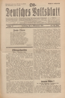 Ost-Deutsches Volksblatt.Jg.10, Folge 14 (5 Ostermond [April] 1931) = Jg.24