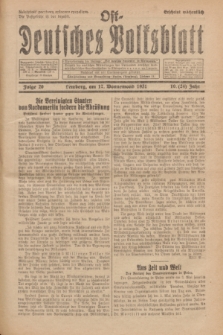 Ost-Deutsches Volksblatt.Jg.10, Folge 20 (17 Wonnemond [Mai] 1931) = Jg.24