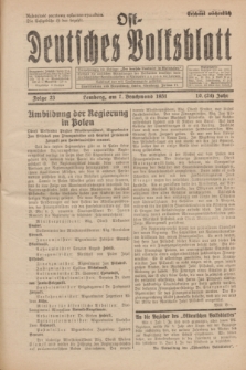 Ost-Deutsches Volksblatt.Jg.10, Folge 23 (7 Brachmond [Juni] 1931) = Jg.24