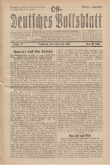 Ost-Deutsches Volksblatt.Jg.10, Folge 28 (Heuert [Juli] 1931) = Jg.24