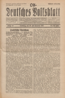 Ost-Deutsches Volksblatt.Jg.10, Folge 29 (26 [Heuert] Juli 1931) = Jg.24