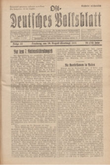 Ost-Deutsches Volksblatt.Jg.10, Folge 31 (16 Ernting [August] 1931) = Jg.24