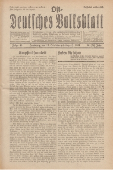Ost-Deutsches Volksblatt.Jg.10, Folge 40 (11 Gelbhart [Oktober] 1931) = Jg.24