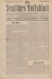 Ost-Deutsches Volksblatt.Jg.11, Folge 8 (21 Hornung [Februar] 1932) = Jg.25 + dod.