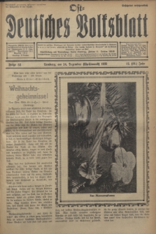 Ost-Deutsches Volksblatt.Jg.12, Folge 52 (24 Christmond [Dezember] 1933) = Jg.26 + dod.